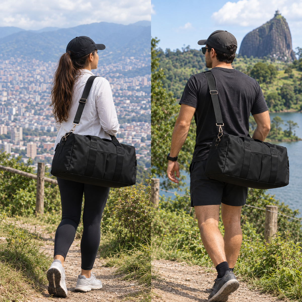 Bolso Deportivo Grande: Negro